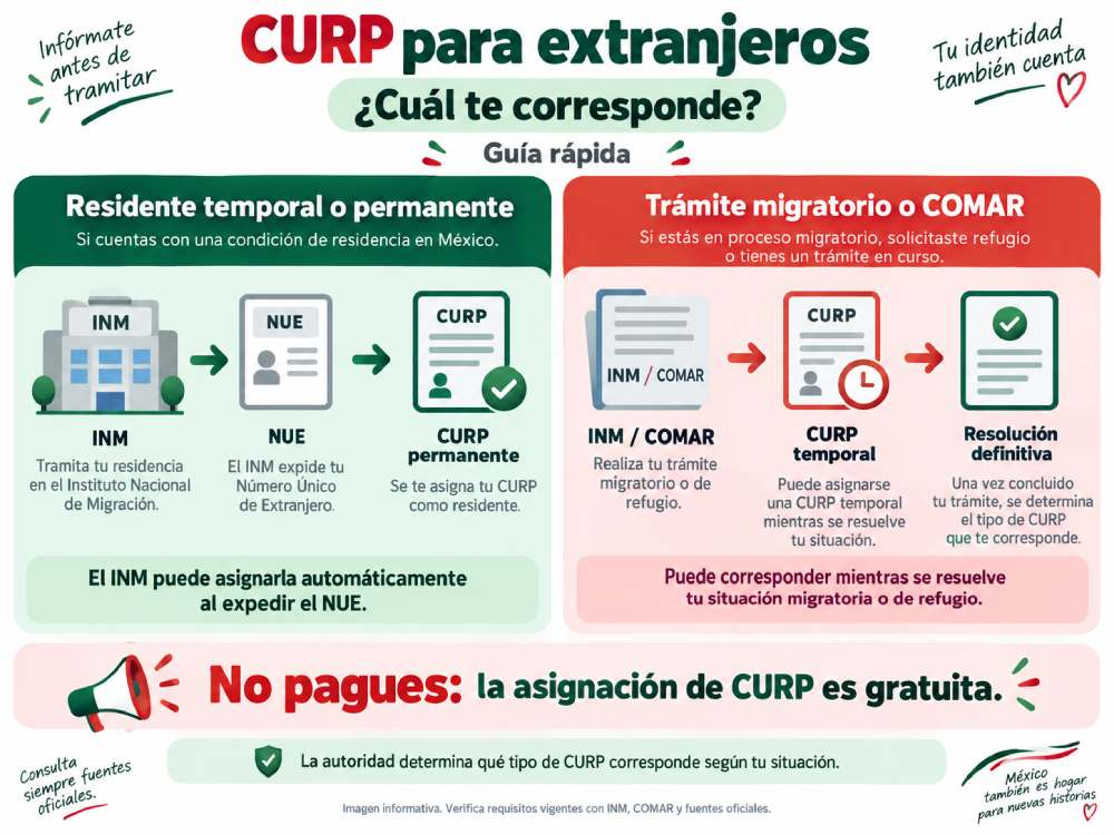 Cómo obtener la CURP para extranjeros en México