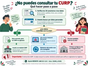 Qué hacer si no puedo consultar mi CURP
